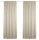 HOME WOHNIDEEN John 2Er Set 145 x 135 cm 2x Verdunklungsschal inkl. 1x Bügelband Taupe