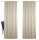HOME WOHNIDEEN John 2Er Set 145 x 135 cm 2x Verdunklungsschal inkl. 1x Bügelband Taupe