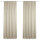 HOME WOHNIDEEN John 2Er Set 225 x 135 cm 2x Verdunklungsschal inkl. 1x Bügelband Taupe