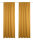 HOME WOHNIDEEN John 2Er Set 225 x 135 cm 2x Verdunklungsschal inkl. 1x Bügelband Curry
