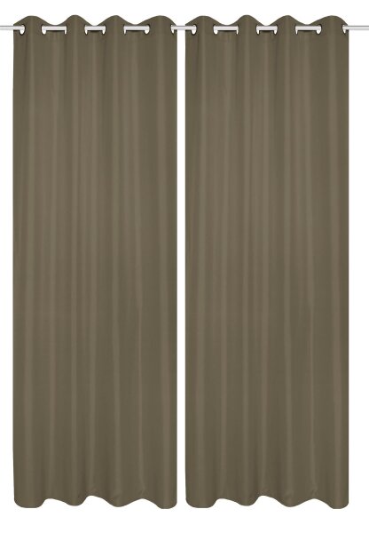 Home Basics Atlantik 2Er Set 235 x 140 cm 2x Fertigschal Taupe