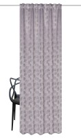 HOME WOHNIDEEN Verdunkelungsschal Gingko 225 x 135 cm 1x Verdunklungsschal  Grau