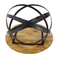 soma Beistelltisch Couchtisch rund Wohnzimmer Orbit Metall Gestell schwarz ø 55 cm