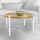 soma Couchtisch ø75cm Beistelltisch Wohnzimmer Tisch rund Sioux Metall Gestell tabacco - white
