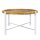 soma Couchtisch ø75cm Beistelltisch Wohnzimmer Tisch rund Sioux Metall Gestell tabacco - white