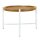 soma Couchtisch ø75cm Beistelltisch Wohnzimmer Tisch rund Sioux Metall Gestell tabacco - white