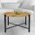 soma Couchtisch ø75cm Beistelltisch Wohnzimmer Tisch rund Sioux Metall Gestell tabacco - schwarz