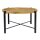 soma Couchtisch ø75cm Beistelltisch Wohnzimmer Tisch rund Sioux Metall Gestell tabacco - schwarz
