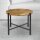 soma Beistelltisch ø55cm Couchtisch rund Wohnzimmer Tisch Sioux Metall Gestell tabacco - schwarz