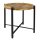 soma Beistelltisch ø55cm Couchtisch rund Wohnzimmer Tisch Sioux Metall Gestell tabacco - schwarz