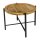 soma Beistelltisch ø55cm Couchtisch rund Wohnzimmer Tisch Sioux Metall Gestell tabacco - schwarz