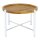 soma Beistelltisch ø55cm Couchtisch rund Wohnzimmer Tisch Sioux Metall Gestell tabacco - white