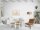 soma Beistelltisch ø55cm Couchtisch rund Wohnzimmer Tisch Sioux Metall Gestell tabacco - white