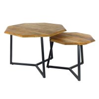 soma Couchtisch 2er Set achteckig Beistelltisch Satztisch...