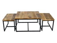 soma Couchtisch 3er Set Beistelltisch Satztisch Ontario Metall Gestell Dekoartikel Geschenke Deko