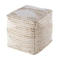 soma Sitzhocker Jute 45x45x45cm Sitzpouf quadratisch Deko...
