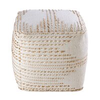 soma Sitzhocker Jute 45x45x45cm Sitzpouf quadratisch Deko Hocker natur Jutehocker Bodenkissen Fußhocker Dekoartikel Geschenke Deko