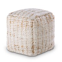soma Sitzpouf quadratisch Sitzhocker Jute 40x40x40cm Deko...