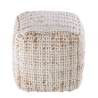 soma Sitzpouf quadratisch Sitzhocker Jute 40x40x40cm Deko Hocker natur Jutehocker Bodenkissen Fußhocker Dekoartikel Geschenke Deko