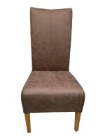 soma Stühle Esszimmer 6er Set Polsterstuhl Rattanstuhl Sidney Polster Lederoptik muskat Dekoartikel Geschenke Deko