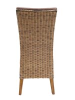 soma Stühle Esszimmer 6er Set Polsterstuhl Rattanstuhl Sidney Polster Lederoptik muskat Dekoartikel Geschenke Deko
