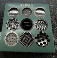 Kühlschrankmagnete Dekorative für Kühlschrank Whiteboard 9 Stück Supermagnete mit hoher Haltekraft