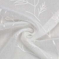 Gerster Schlaufenschal verd., bestickt 145 cm x 245 cm, offwhite