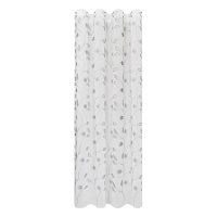 Gerster Ösenschal, bestickt Ranke 145 cm x 245 cm, grau