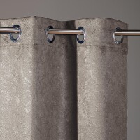 Gerster Öseschal geprägt 145 cm x 245 cm, taupe
