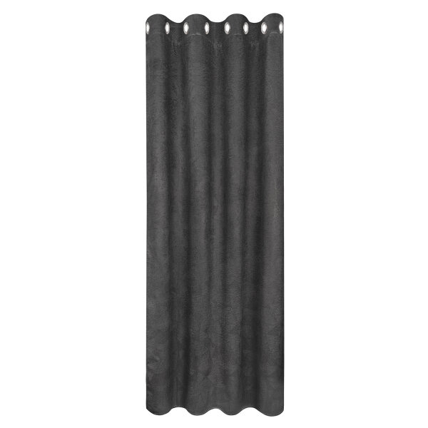 Gerster Ösenschal uni, Thermo Blackout 145 cm x 245 cm, anthrazit