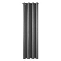 Gerster Ösenschal uni, Blackout 145 cm x 245 cm, grau