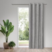 Gerster Ösenschal uni 145 cm x 245 cm, grau