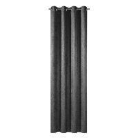 Gerster Ösenschal geprägt 145 cm x 245 cm, grau