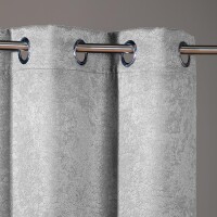 Gerster Ösenschal geprägt 145 cm x 245 cm, silber