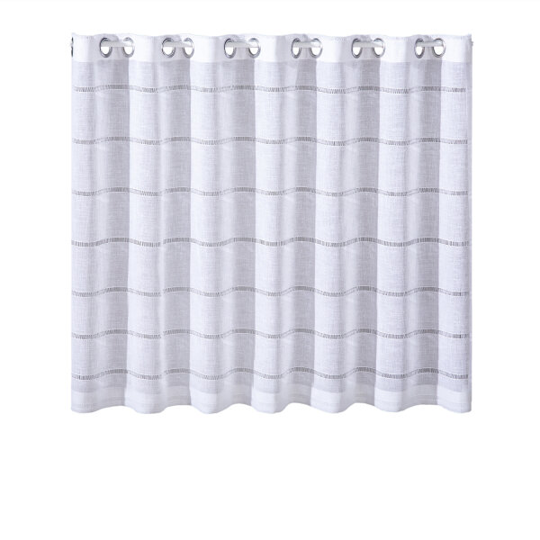 Gerster Scheibengardine mit Ösen 75 cm x 140 cm, weiß