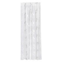 Gerster Verd. Schlaufenschal, bestickt 140 cm x 245 cm, silber/weiß