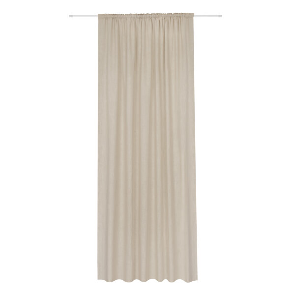 Gerster Bio-Baumwolle/Leinen-Schal Uni, 140 x 270 cm, sand (OCS)