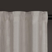 Gerster Bio-Baumwolle/Leinen-Schal Uni, 140 x 270 cm, taupe (OCS)