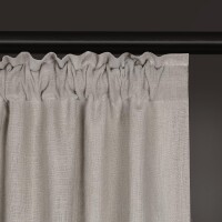 Gerster Bio-Baumwolle/Leinen-Schal Uni, 140 x 270 cm, taupe (OCS)