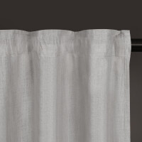 Gerster Bio-Baumwolle/Leinen-Schal Uni, 140x270cm, hellgrau (OCS)