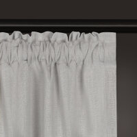 Gerster Bio-Baumwolle/Leinen-Schal Uni, 140x270cm, hellgrau (OCS)