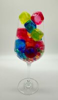 Eiswürfel Steine Wiederverwendbar Kunsteiswürfel Set von 20 Stück Mehrweg Dauereiswürfel 2,5 cm im Quadrat