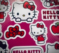Hello Kitty Aufkleber Sticker – 2 Bögen über 50 Sticker