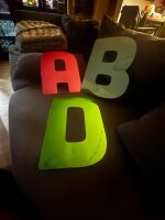 XXL Geburtstagsgirlande 7 Meter lang in metallic Optik Buchstaben 40 cm x 30 cm bunte Farben