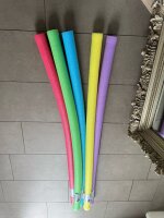 Schwimmnudel 150cm Poolnudel Schwimmhilfe Aquafitness Wassernudel Pollnudel 6er Set