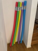 Schwimmnudel 150cm Poolnudel Schwimmhilfe Aquafitness Wassernudel Pollnudel 6er Set