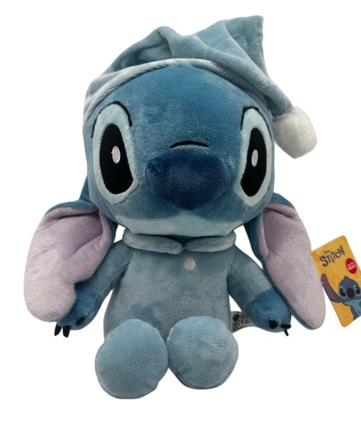 Disney Lilo und Stitch Kuscheltier Lilo und Stitch Plüschtier XXL 36 cm Stofftier Anime Kawaii Plush Stofftier Cute Plushie Halloween Weihnachten Geschenke für Kinder Stitch mit Pyjama