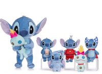 Disney Lilo und Stitch Kuscheltier Lilo und Stitch Plüschtier XXL 36 cm Stofftier Anime Kawaii Plush Stofftier Cute Plushie Halloween Weihnachten Geschenke für Kinder Stitch mit Pyjama
