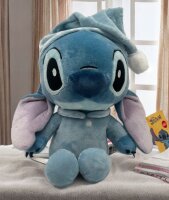 Disney Lilo und Stitch Kuscheltier Lilo und Stitch Plüschtier XXL 36 cm Stofftier Anime Kawaii Plush Stofftier Cute Plushie Halloween Weihnachten Geschenke für Kinder Stitch mit Pyjama