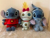Disney Lilo und Stitch Kuscheltier Lilo und Stitch Plüschtier XXL 36 cm Stofftier Anime Kawaii Plush Stofftier Cute Plushie Halloween Weihnachten Geschenke für Kinder Stitch mit Pyjama